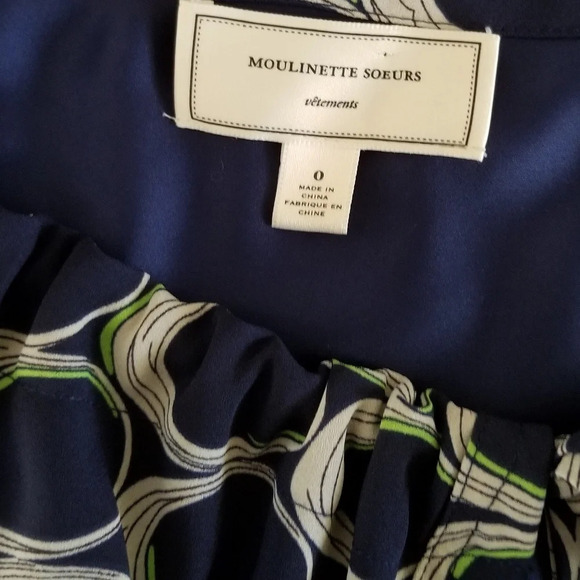 Anthropologie Moulinette Soeurs Long Sleeve Shift Dress 0 - Picture 4 of 6